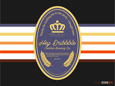 Dribbble Debut branding design flat illustration logo project type typogaphy vector