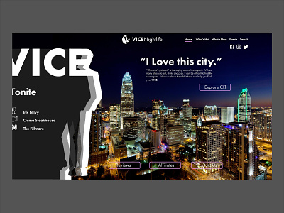 Vice Concept1 design project typogaphy ui ux