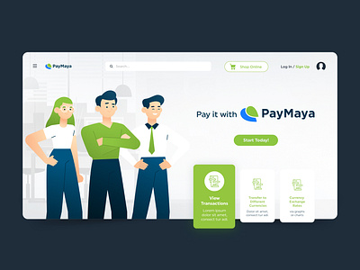 PayMaya Landing Page Design blue clean green landing page pay maya paymaya portal ui ui ux design uidesign ux ux design web design web portal