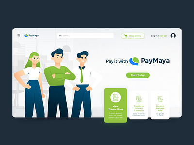 PayMaya Landing Page Design