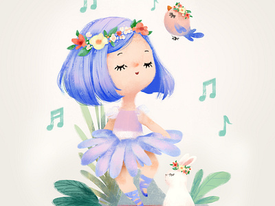 Dancing Fairy Princess animation character design children book illustration design digital illustration illustraiton agency illustration illustration agency illustration challenge stationery design