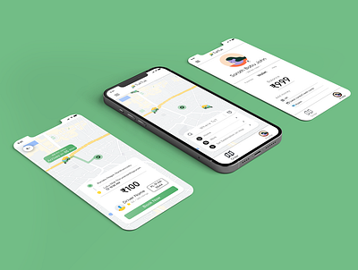 TukTuk: An Auto Rickshaw Booking App android auto cab booking app graphic design illustration iphone mockup taxi ui uiux user expirence