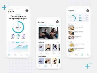 Fitness App by Hitika Jain on Dribbble