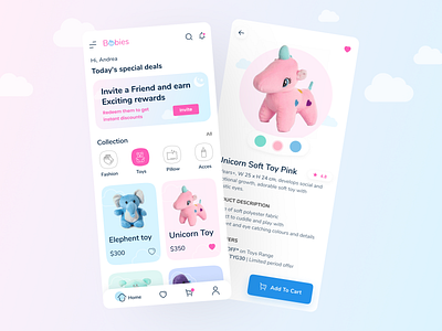 Babies-Stuff E-commerce app concept app app design babies babies app blue e commerce e commerce app e commerce design e commerce shop ecommerce minimaldesign mobile design mobile ui mobileapp pink shopping app toys ui ui design