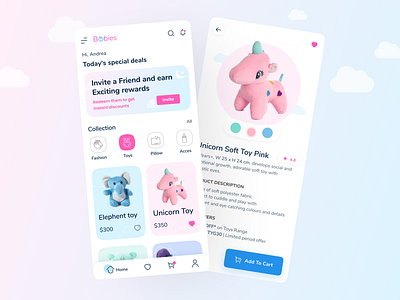 Babies-Stuff E-commerce app concept