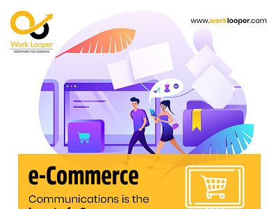 E-commerce Website Solutions branding design icon logo worklooper
