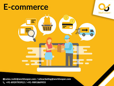 Ecommerce Solutions Company branding business design ecommerce ecommerce app ecommerce business ecommerce services ecommerce solutions ecommerce website ecommerce website development logo services