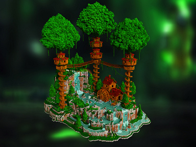 Healing Nirvana 3d art animation art design illustration pixel voxel voxelart web