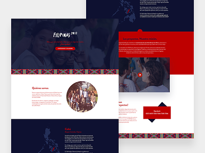 Filipinas 🇵🇭 /Landing page branding design fundraising homepage landing ong philippines ui design ux design volunteering website