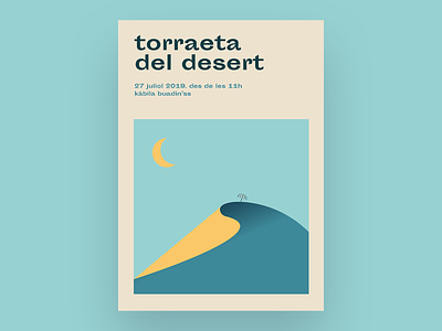 Buadin'ss/ Torraeta del desert🔥 buadinss desert design illustration party poster sand summer torrent valencia vector