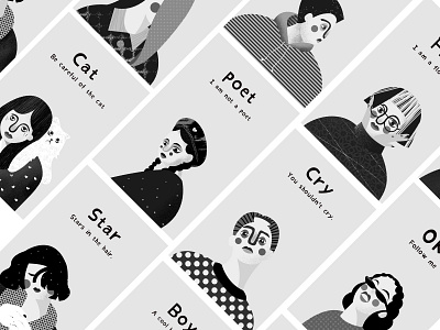 2018/12/28 black and white design homepage illustration people ui