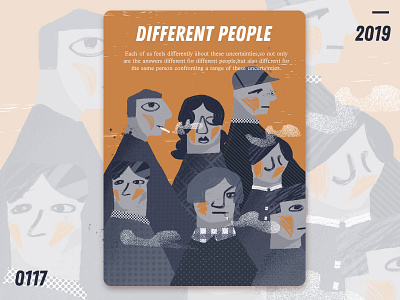 Different people design homepage illustration people ui ux design