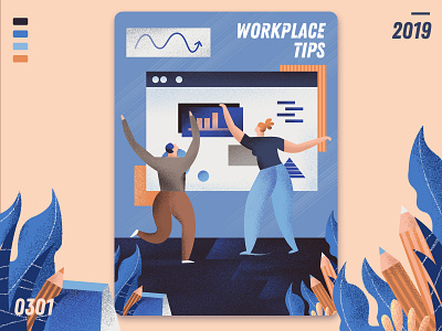 workplace tips design flat design homepage illustration ui ui ux design