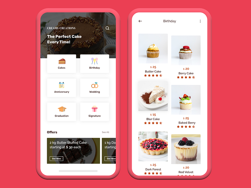 Bakery App designs, themes, templates and downloadable graphic elements