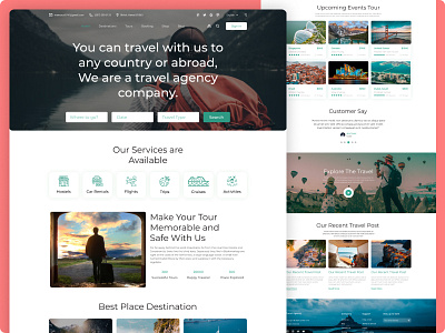 Travel Agency Website Design