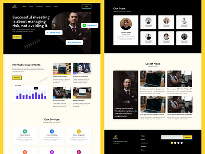 Investment Website Landing Page Template