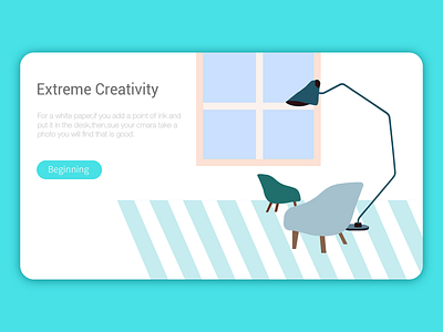The web page with a clean illustration in a white background - 3 clean design illustration