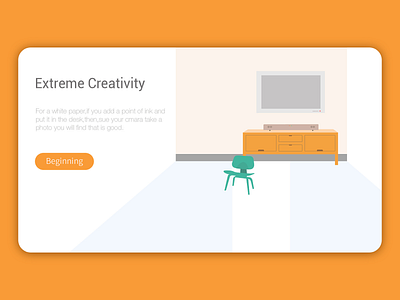 The web page with a clean illustration in a white background - 4 clean design illustration