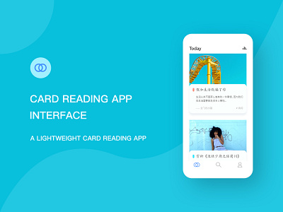 Card reading app user interface app clean design ui
