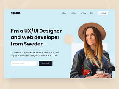 Landing Page for Designer
