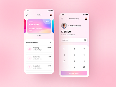 Wallet App Design daily ui enter amount screen finance app login mobile app mobile app design wallet app