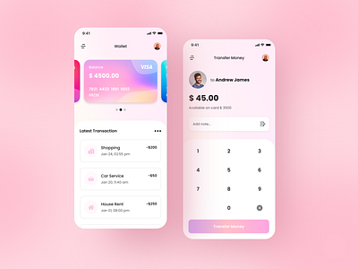 Wallet App Design