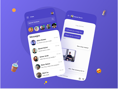 Chat App Design brandng chat chat app dailyui figma ios mobile app ui