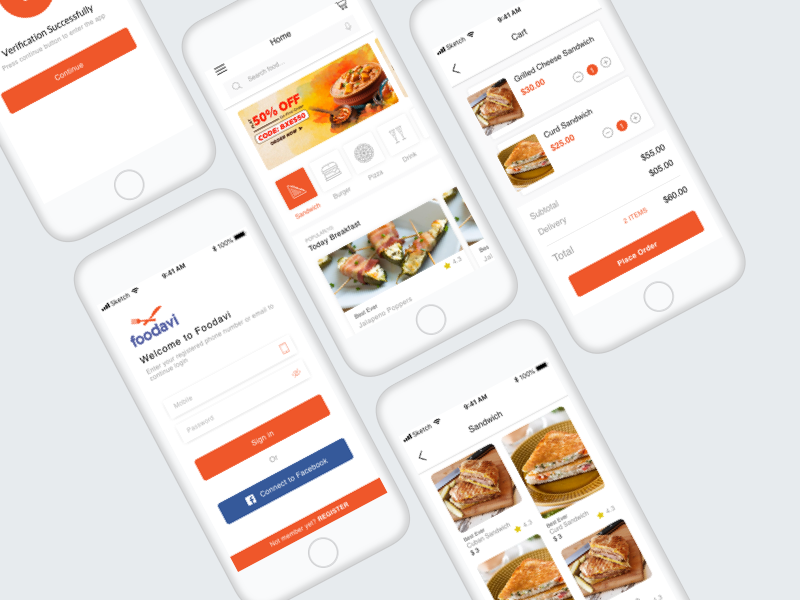 Online Food Ordering App By Ankur Saini On Dribbble