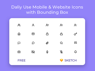 Free Icons android dailyui design designer freebie freeicons icons icons pack iconset ios mobile sketch website