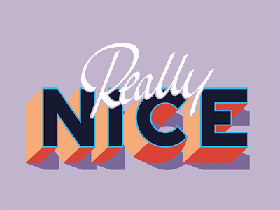 really nice letters nice really s2creatives sinnerschrader typography vector
