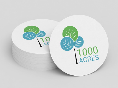 1000 Acres Logo Design brand and identity branding design illustration logo logo design vector