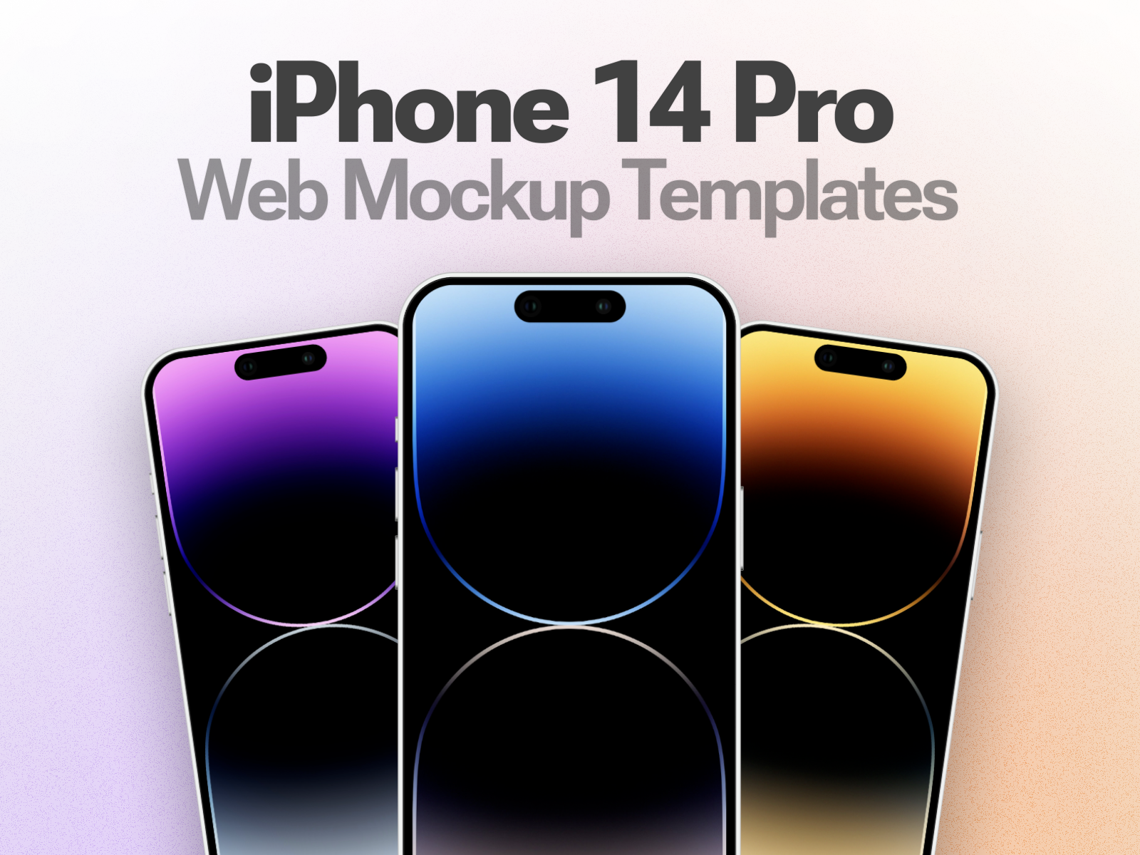 iPhone 14 Pro Web Mockup Templates by Rishi Mohan on Dribbble