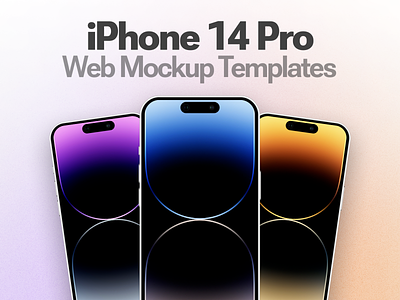 iPhone 14 Pro Web Mockup Templates