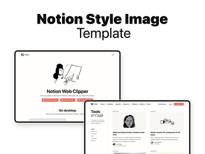 Create Notion Style images with free template