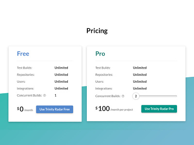 Pricing Page gradient pricing typography ui ux