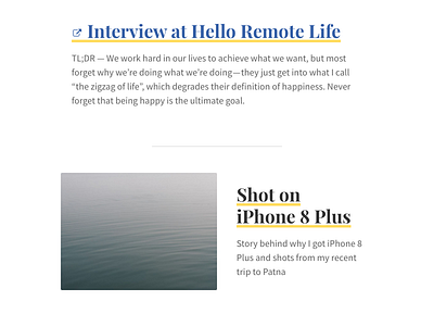 Blog Redesign