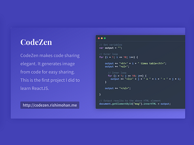 Introducing CodeZen app black code material minimal syntax themes web white