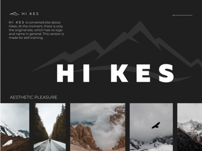 Hikes веб веб-дизайн горы графический дизайн дизайн пользовательский интерфейс поход походы фигма фотошоп