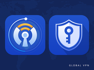 Global VPN App Icon app branding design icon logo typography ui ux