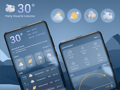 Weather Forecast app branding design icon logo typography ui ux