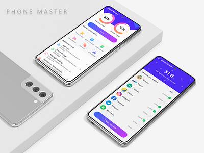 PHONE MASTER & CLEANER app branding design icon logo typography ui ux