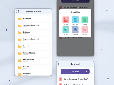 Document Manager app branding design icon logo typography ui ux