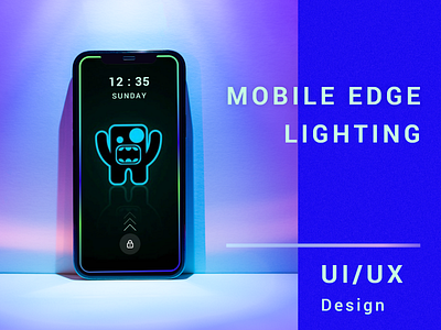 Mobile Edge Lighting app branding design icon logo typography ui ux