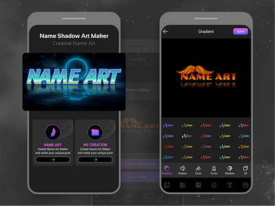 Name Shadow Art App