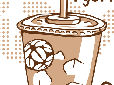 Iced coffee illustration coffee iced iced coffee illustration tea