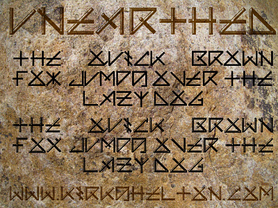 Unearthed Font ancient font hieroglyphics language runes stone tablet