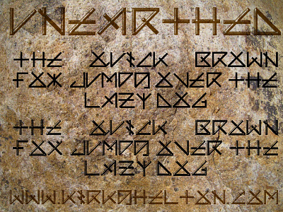 Unearthed Font