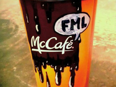 FML coffee drips mccafe mcdonalds