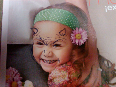 Devilbaby catalog flower girl graffiti magazine satan vandalizm