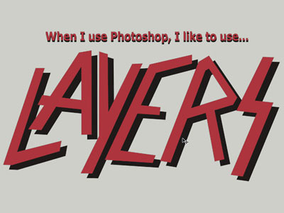 sLayerS geek graphic design metal photoshop slayer